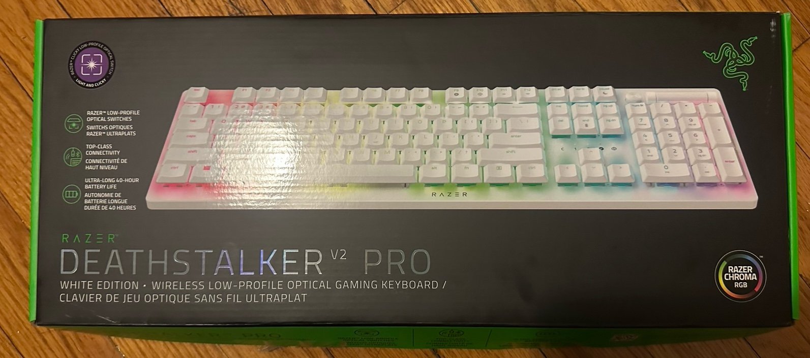 Razer Deathstalker V2 Pro White Edition