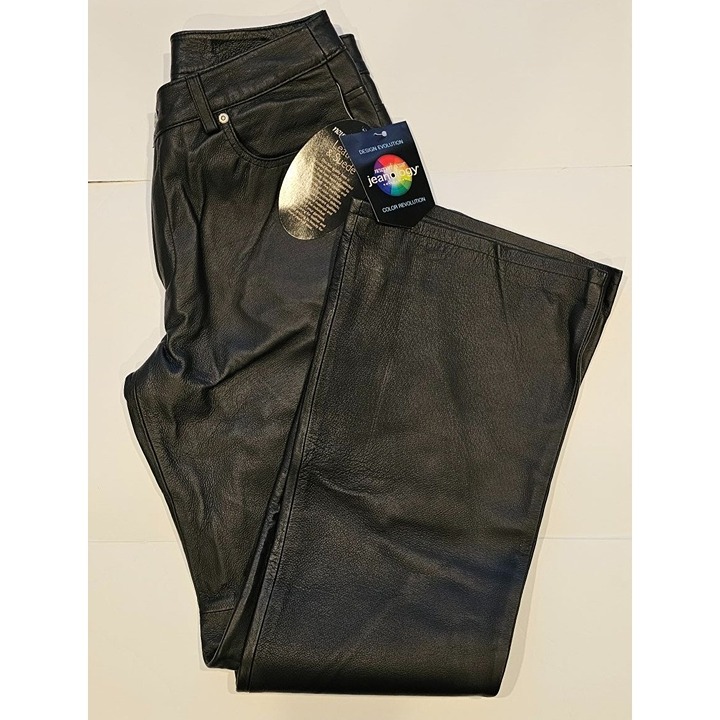 Lot of 2 Newport News Leather Pants, Black / Brown, Size 10