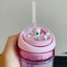 Starbucks 2021 Sakura Revolving Ball Plastic Straw Cup