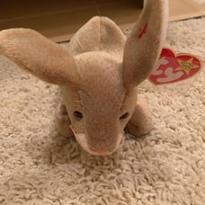 Ty Beanie Babies NIBBLY bunny rabbit err