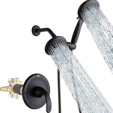 POP SANITARYWARE Black Dual-Function Shower Faucet Set ((100.00 VALUE))
