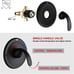 POP SANITARYWARE Black Dual-Function Shower Faucet Set ((100.00 VALUE))