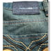 Raw Blue Jeans Men 32x32 Denim Embroidered Pants Baggy Rap Y2K Vintage Adult