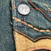 Raw Blue Jeans Men 32x32 Denim Embroidered Pants Baggy Rap Y2K Vintage Adult