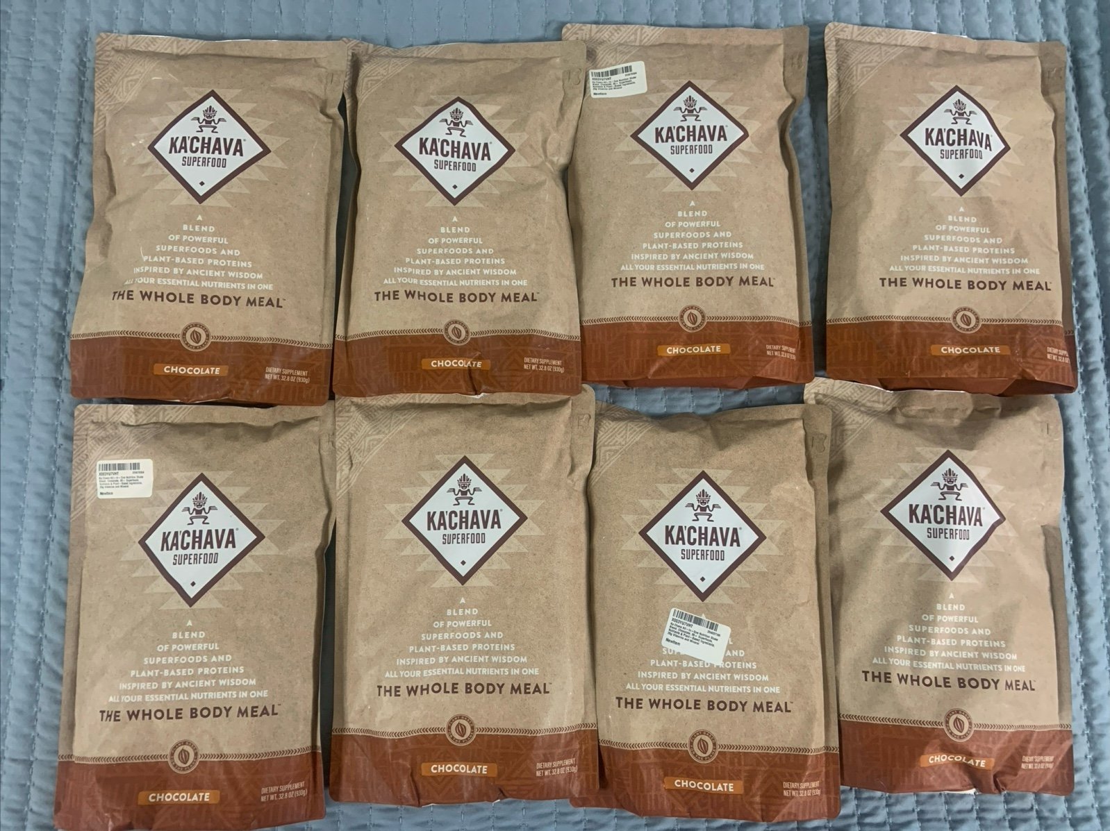 8 bags kachava whole body chocolate