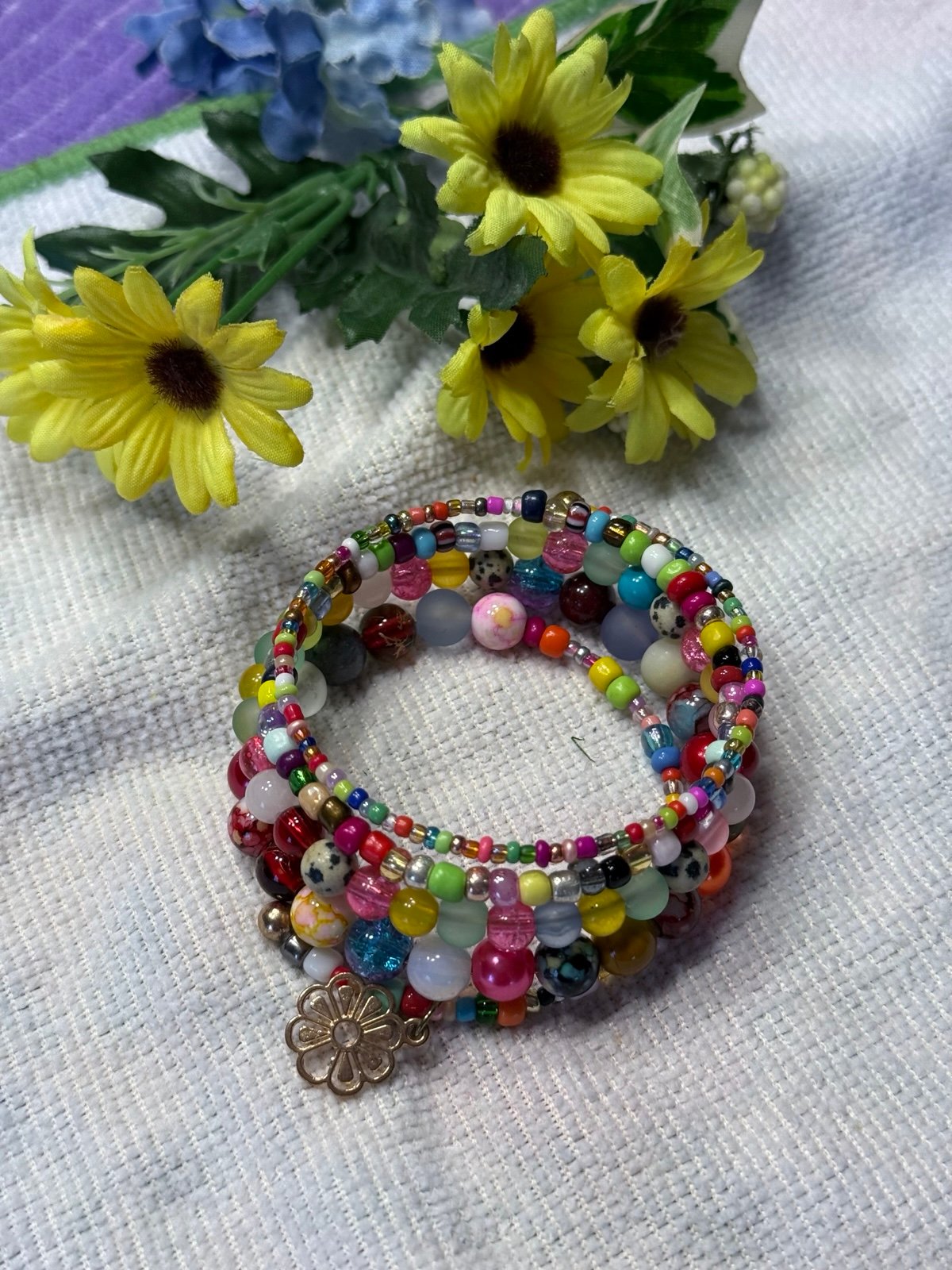 Handcrafted Memory Wire Bracelet