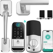 WiFi Smart Front Lock Set: Fingerprint Keyless Entry Keypad Door Lock
