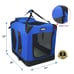 EliteField 3-Door Collapsible Soft-Sided Dog Crate, Royal Blue, 36 in