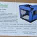 EliteField 3-Door Collapsible Soft-Sided Dog Crate, Royal Blue, 36 in
