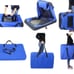 EliteField 3-Door Collapsible Soft-Sided Dog Crate, Royal Blue, 36 in