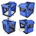 EliteField 3-Door Collapsible Soft-Sided Dog Crate, Royal Blue, 36 in