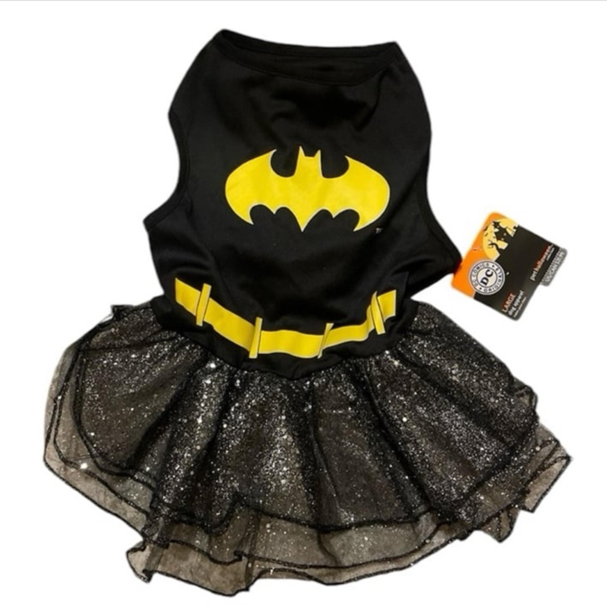 DC COMIC SPARKLE BATMAN BAT GIRL LARGE HALLOWEEN COSTUME