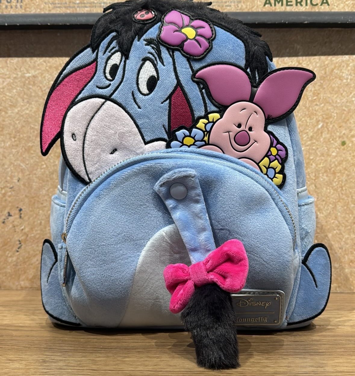 Loungefly Eeyore Piglet Flowers Backpack