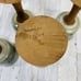 VTG Artisan Clay Goblets Set 4 Drip Glaze Votive Signed Farmhouse Rustic Decor