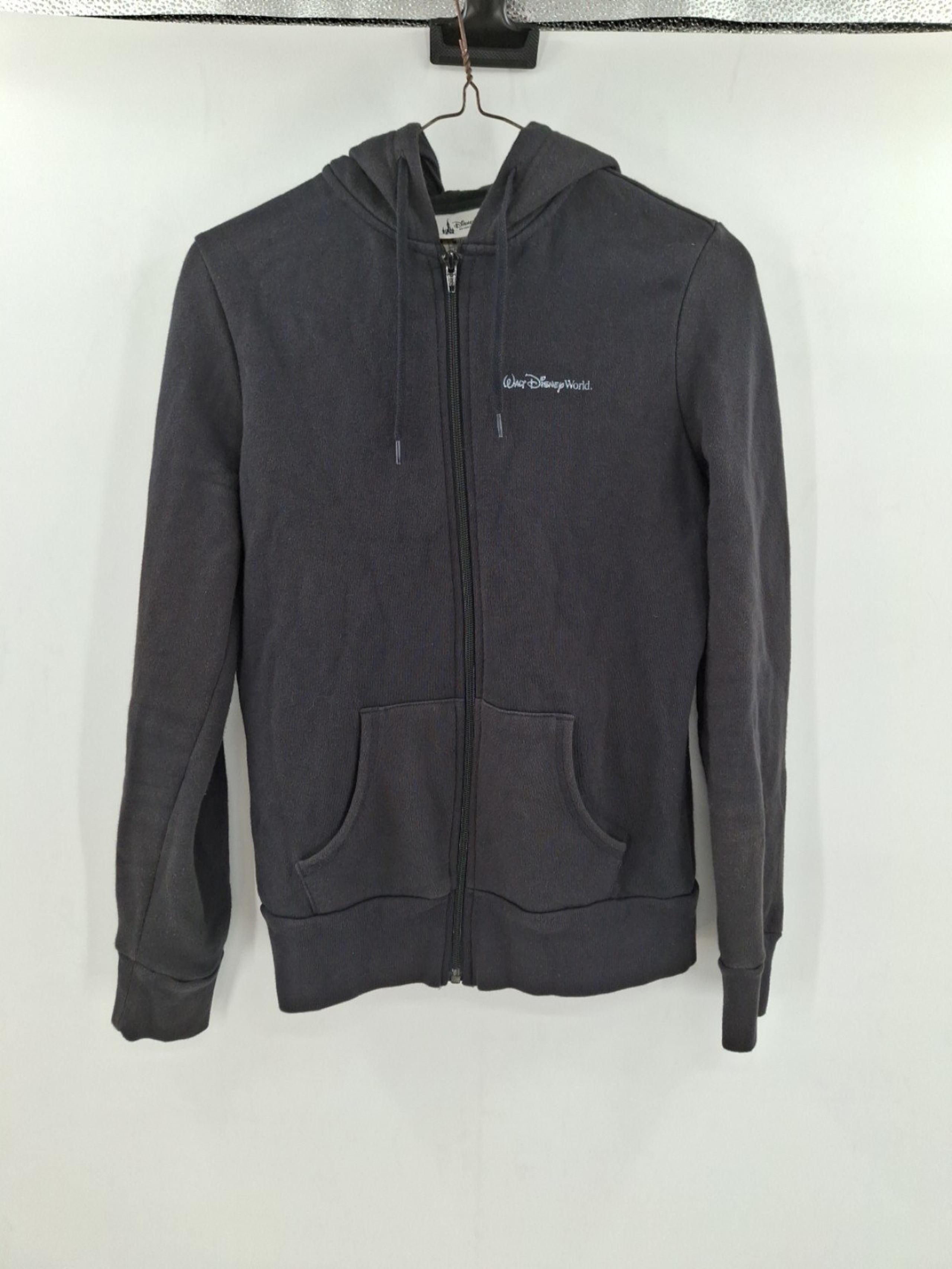 Walt Disney World Parks Women's Black Full Zip Sparkle Graphic Sweatshirt Size M