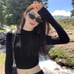 Women's high collar long sleeve knitted top