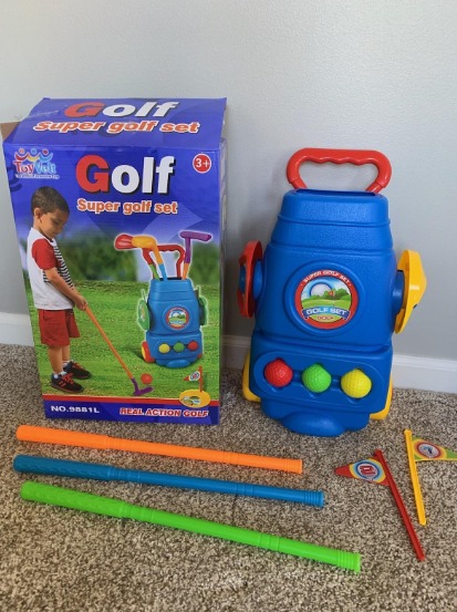 Toddler Golf Set - Kids Golf Clubs with 6 Balls, 4 Golf Sticks