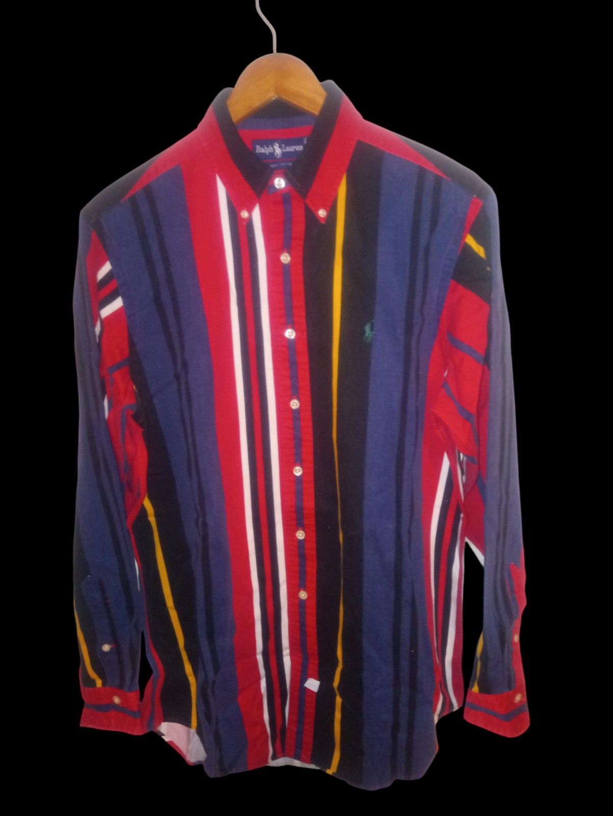Vintage Ralph Lauren Colorblock L/S Button Shirt Size Large