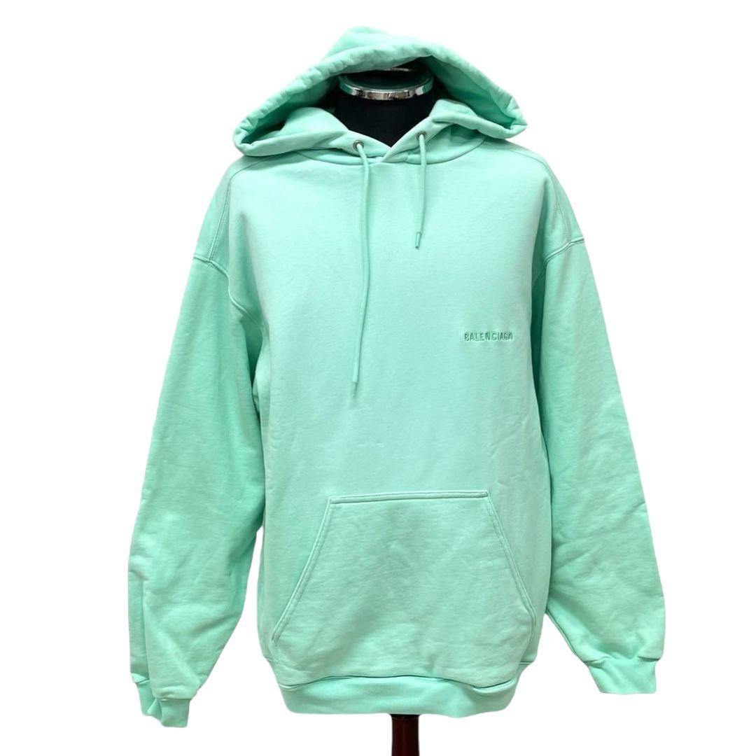 Excellent Condition Balenciaga 22SS Back Logo Embroidered Pullover Hoodie
