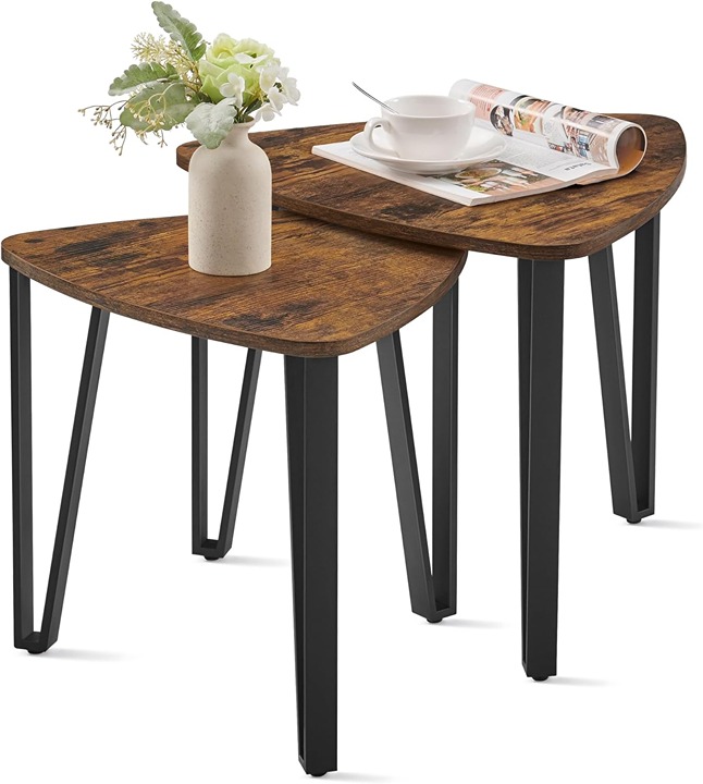 Nesting Coffee Tables, End Tables Set of 2 for Living Room Bedroom