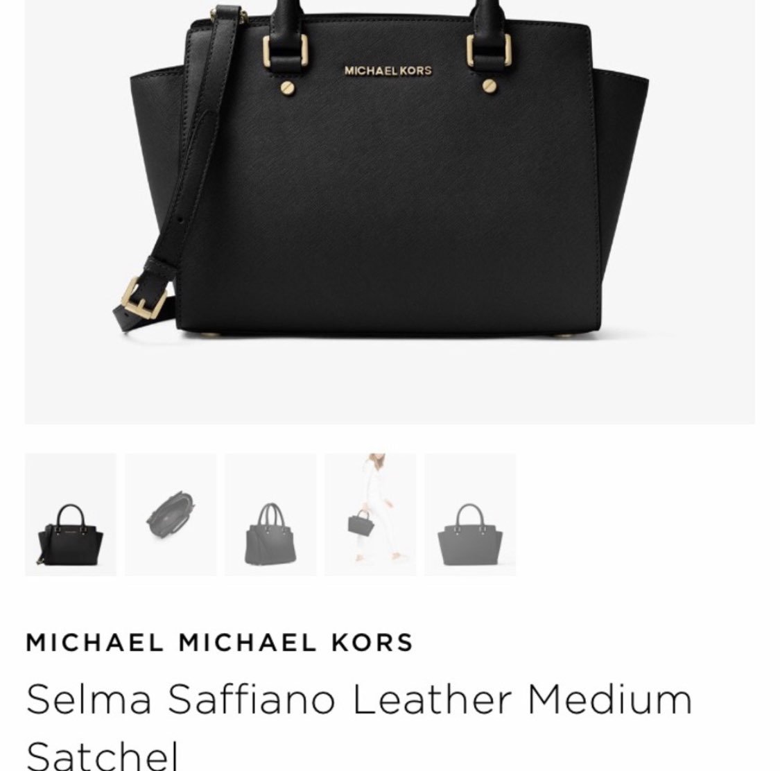 Micheal Kors Selma Leather Satchel