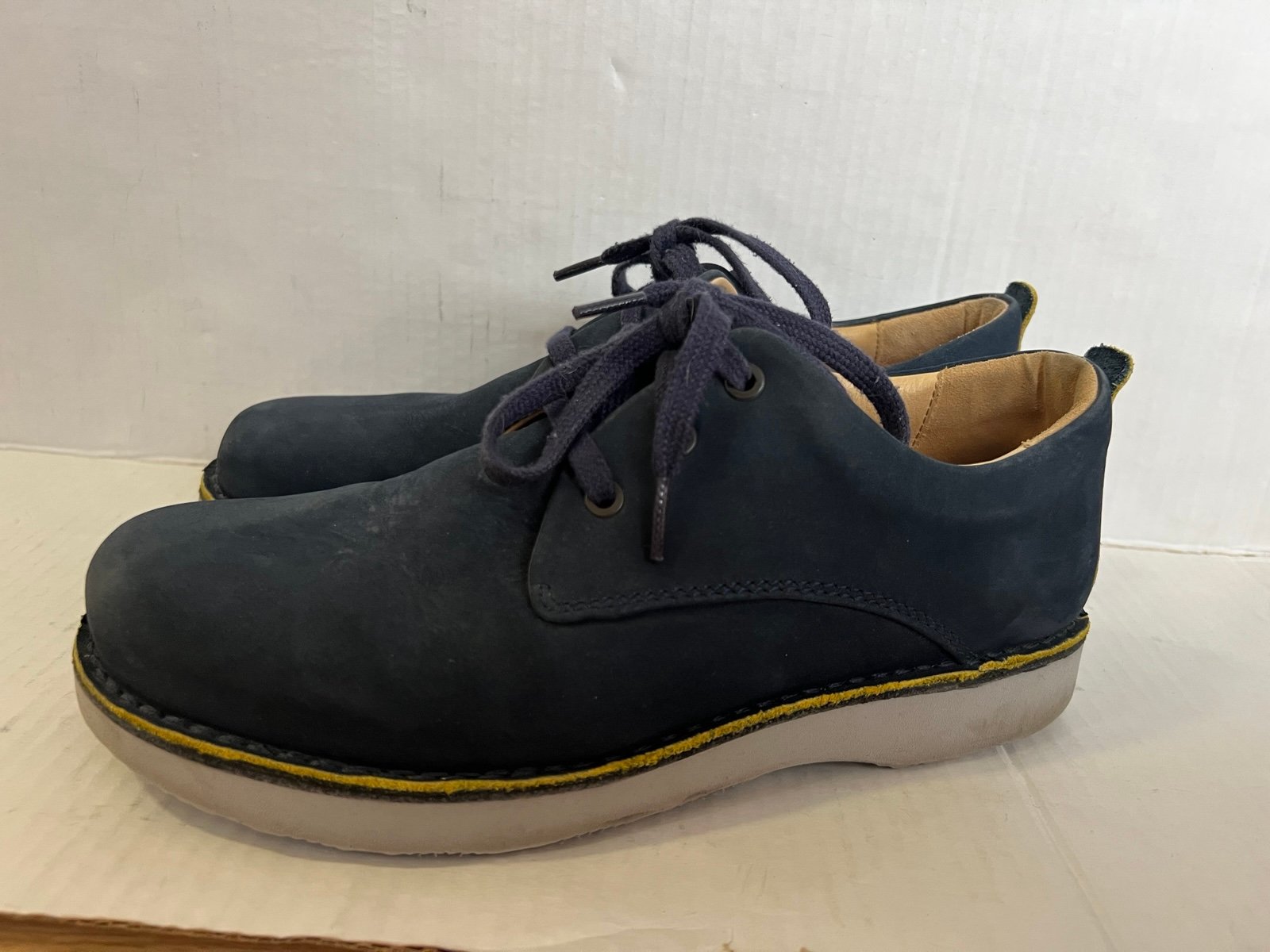 Samuel Hubbard Men's Shoes Size 8.5 Oxfords Blue Suede Leather