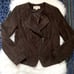 Michael Kors Brown 100% Leather Suede Moto Jacket, size Medium