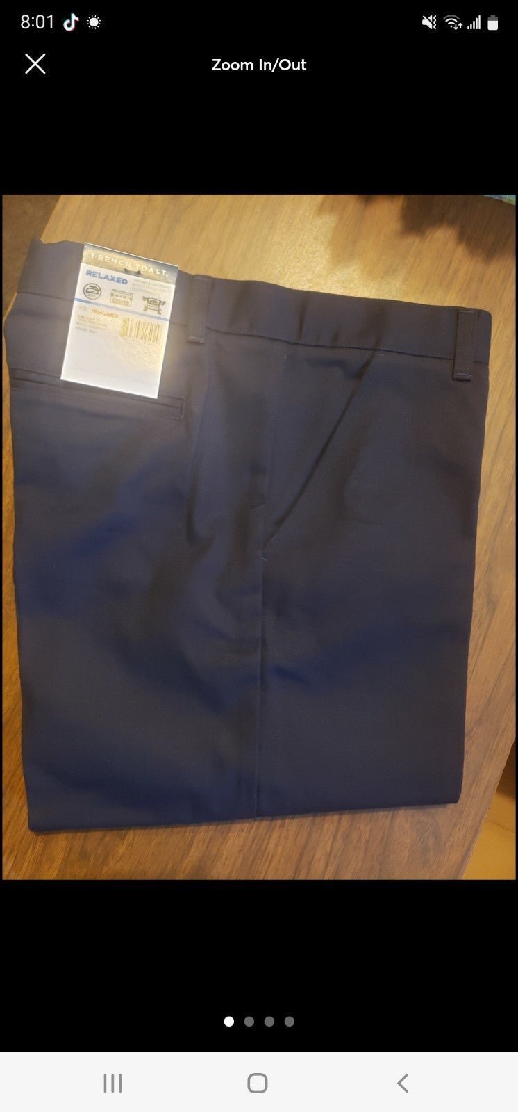 Boys uniform pants bundle 4 pairs