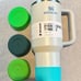Stanley The Flowstate H2.0 Tumbler Fog Gray 40oz NWT Removable green Boot