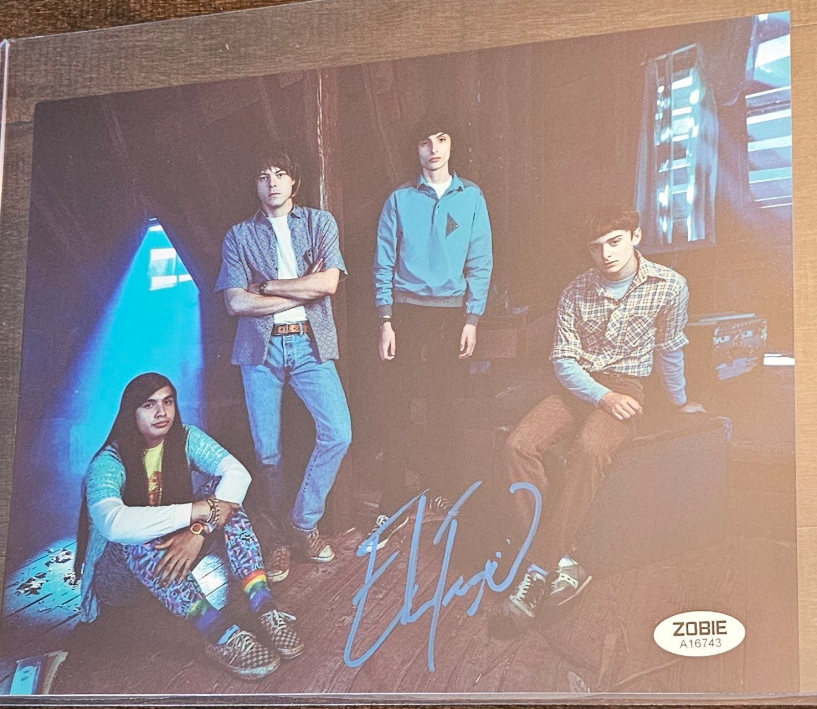 Eduardo Franco signed Stranger Things 8x10 picture. Comes with Zobie Authenticat