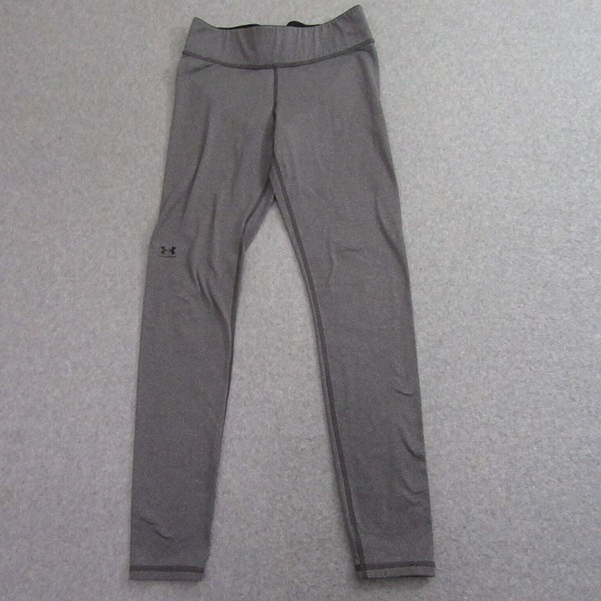 Under Armour Womens Compression Leggings S Gray Training Stretch Pull On
