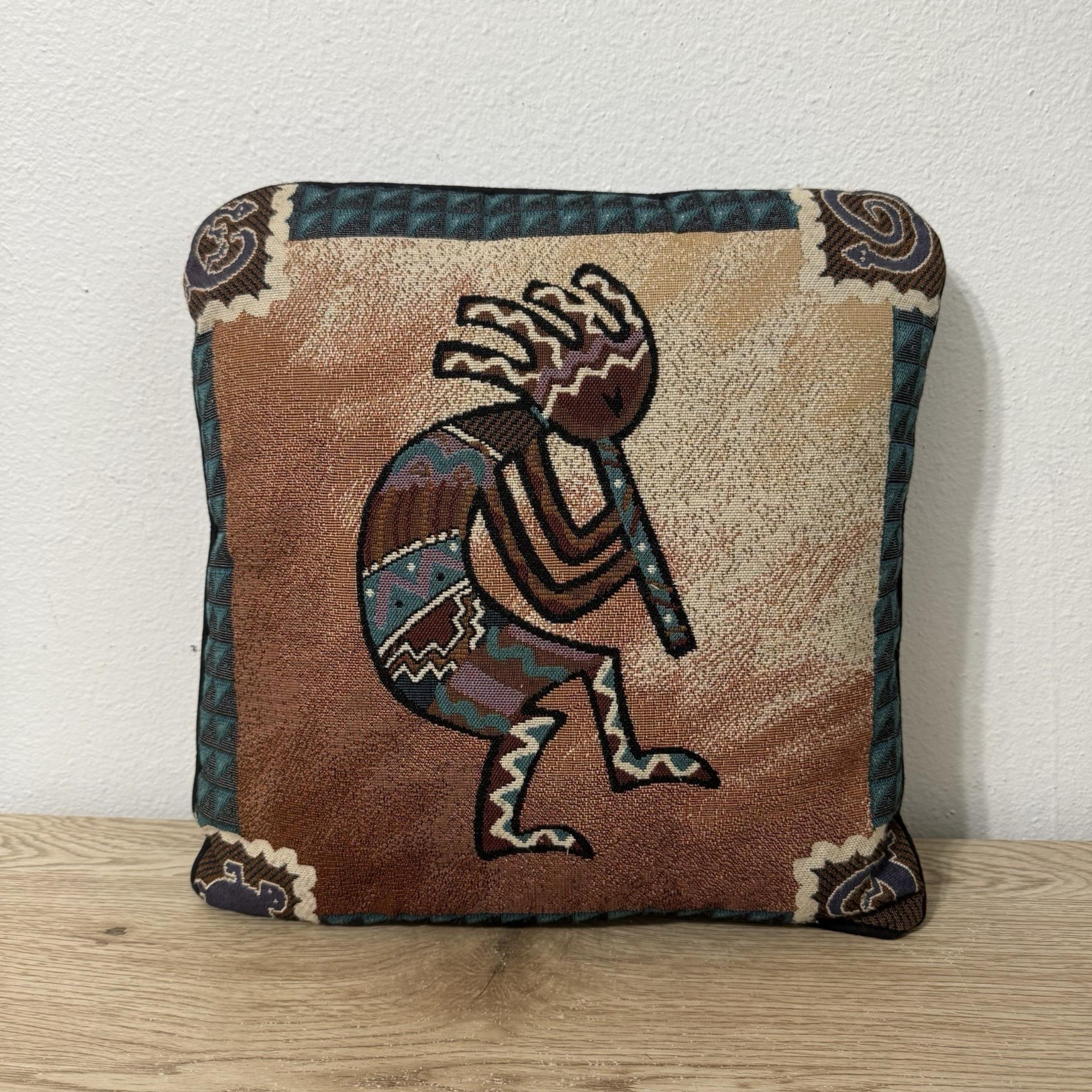 KOKOPELLI Tapestry Throw Pillow Native American Desert Southwestern Western