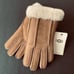 NWT UGG Women's Classic Suede Shearling Lined Perforated Gloves