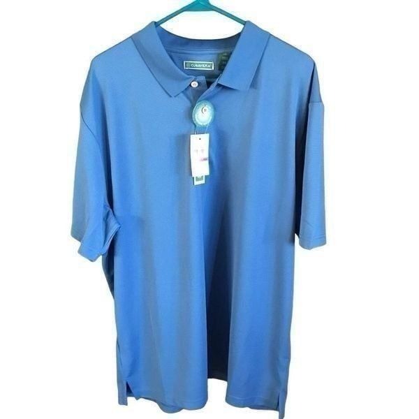 Cubavera mens polo golf shirt short sleeve Size XXL New retail 55 blue