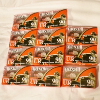 11 Maxell UR-90 Blank Audio Cassette Tapes 90 Min New Sealed Pkgs