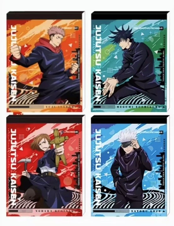 Jujutsu Kaisen JJK lage memo pad set 400 sheets NEW