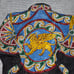 GIACCA SPORT MENS SZ M Vintage 80s Gallery Sport Mosaic Griffin Lion Full Zip