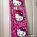 Hello Kitty HOT PINK blanket with bow Burlington throw