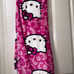 Hello Kitty HOT PINK blanket with bow Burlington throw
