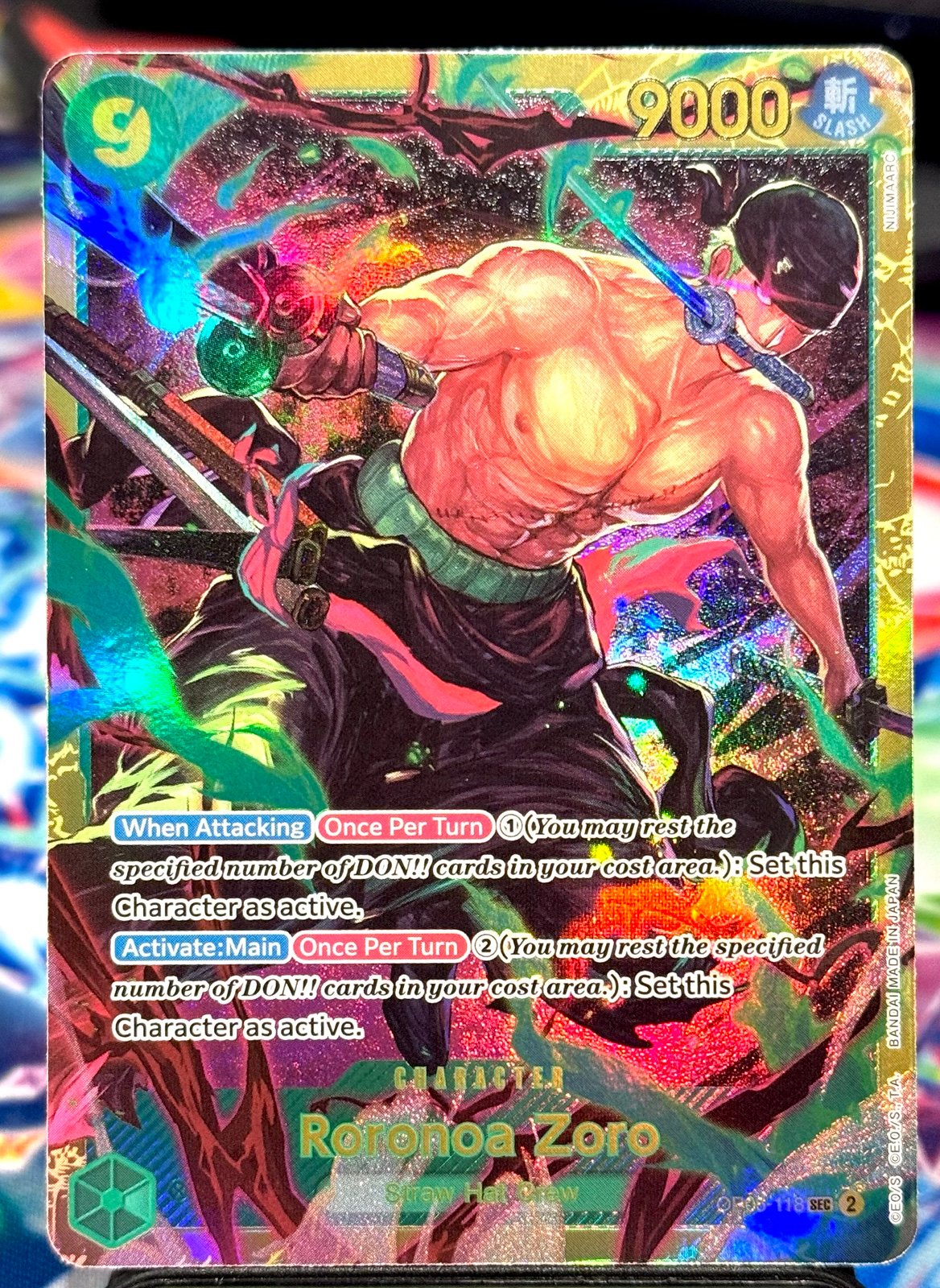 Roronoa Zoro OP06-118 SEC Secret Rare Wings Of The Captain English