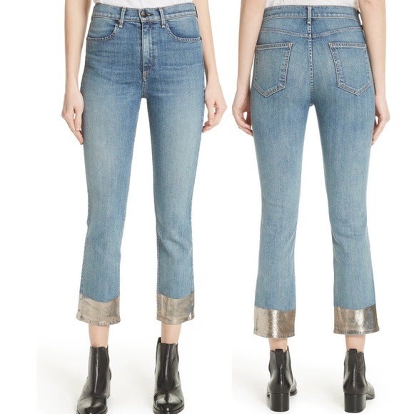 Rag & Bone High Waist Cigarette Jeans