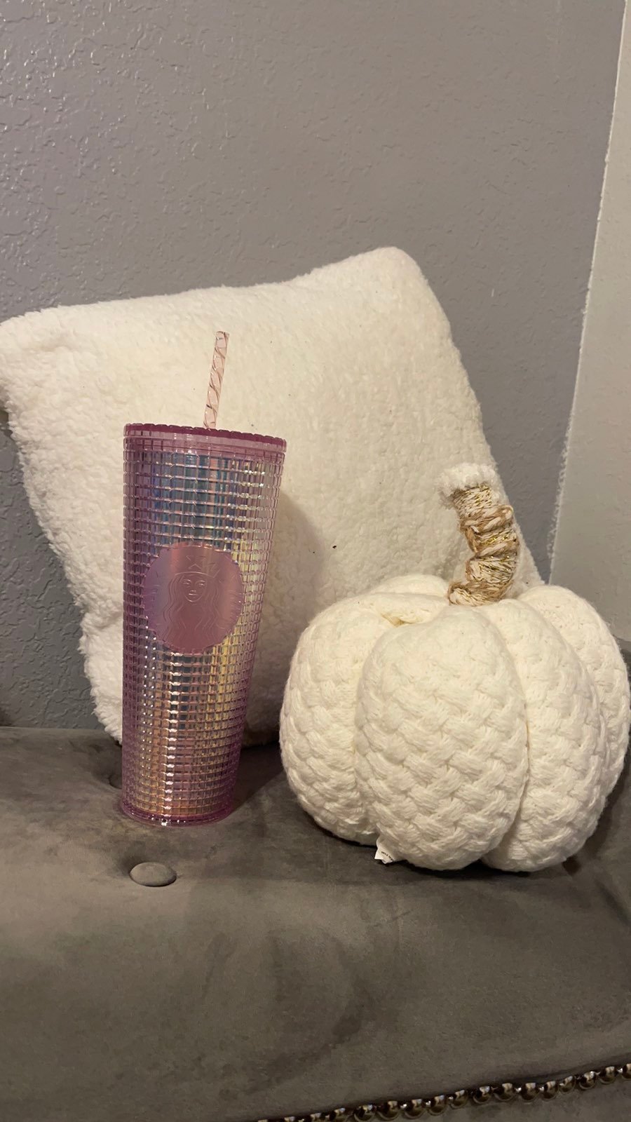 Pink disco starbucks tumbler