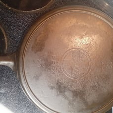 Griswold No. 12 Slant Logo Ghost Marked Cast Iron Skillet
