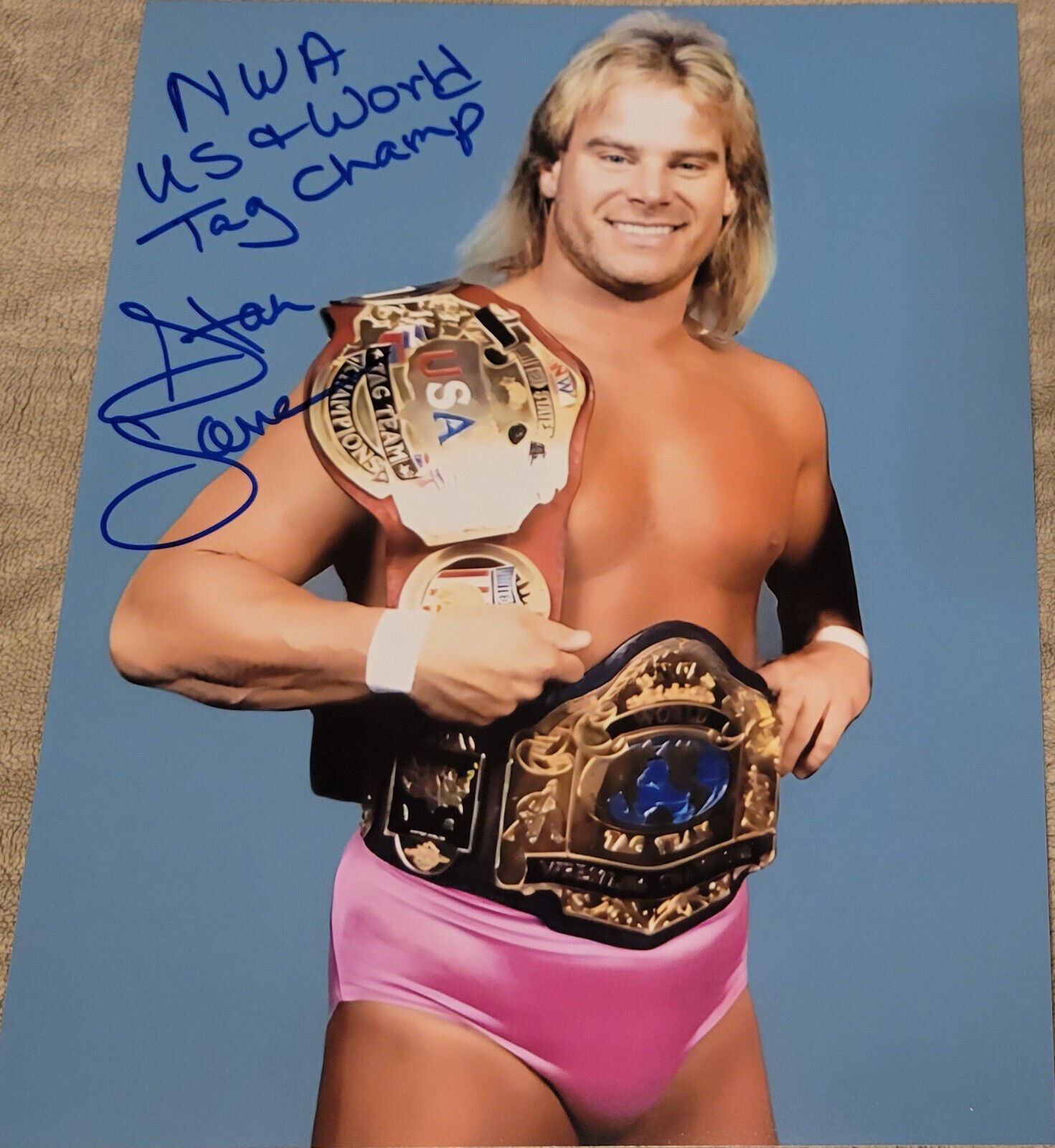 Stan Lane Signed Autographed 8x10 Photo w/ COA NWA WCW WWF The Fabulous Ones