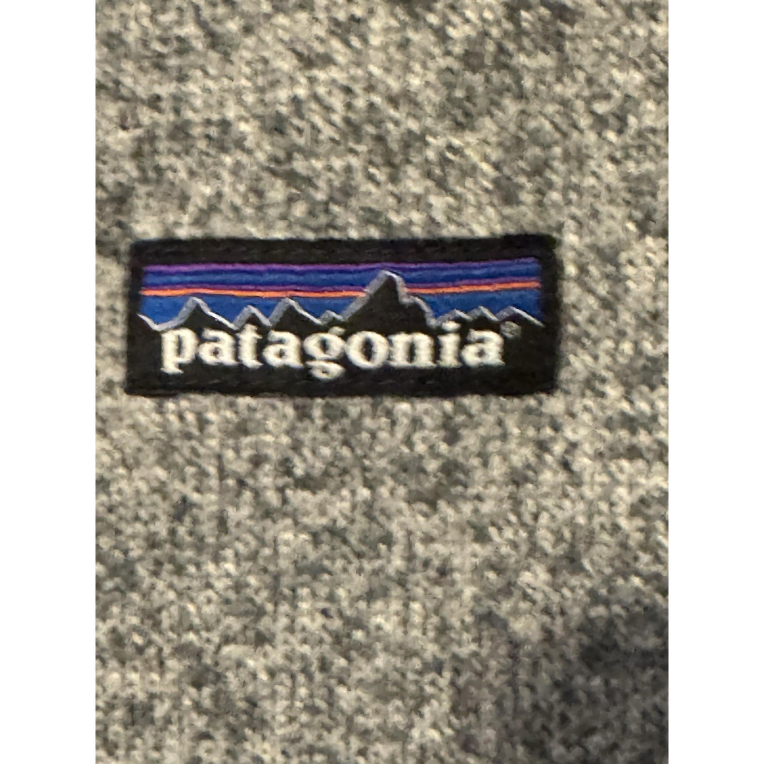 Patagonia Better Sweater Men's M Quarter Zip Fleece in Heathered Gray Two Tone