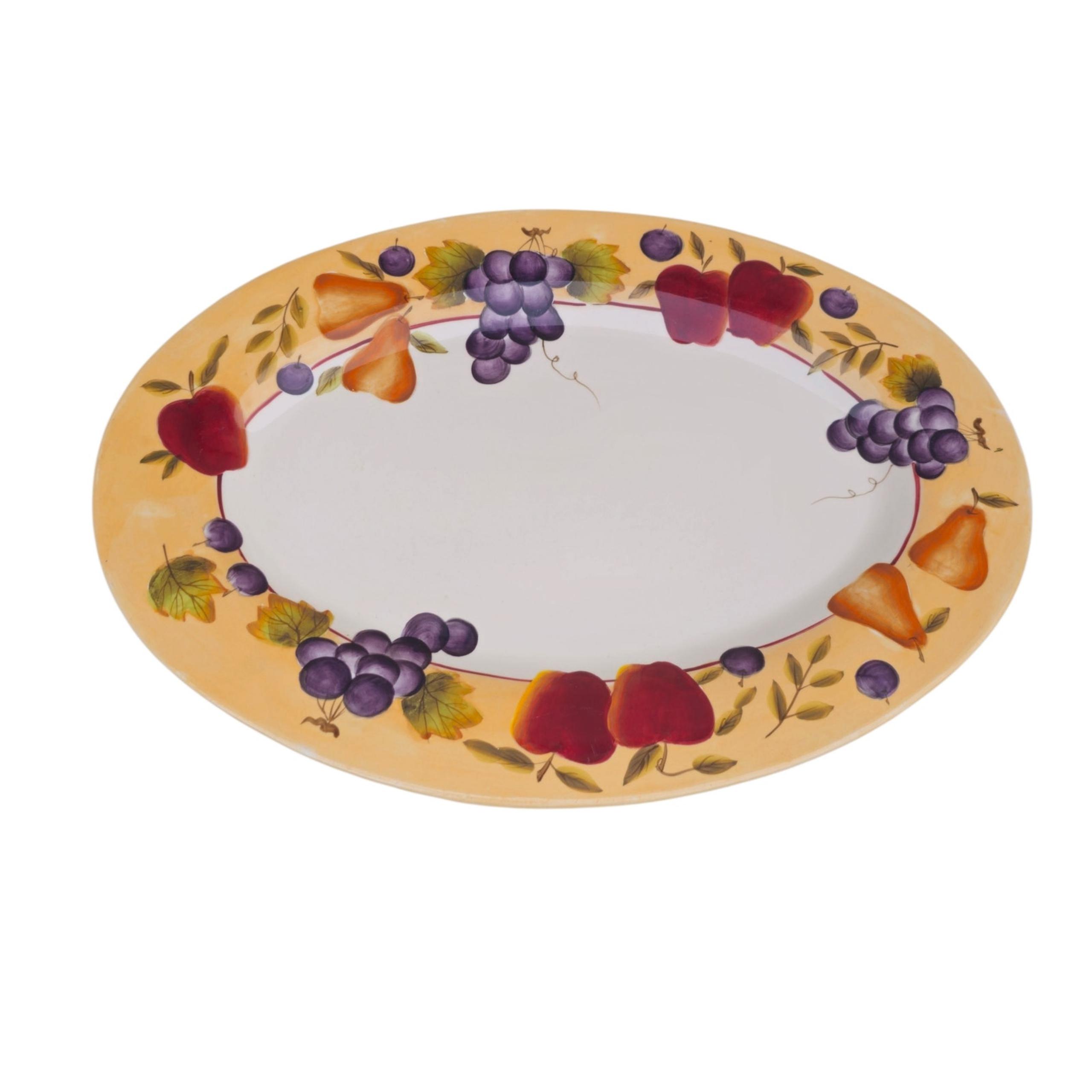 15" Oval Serving Platter Sonoma Villa by Home Interiors