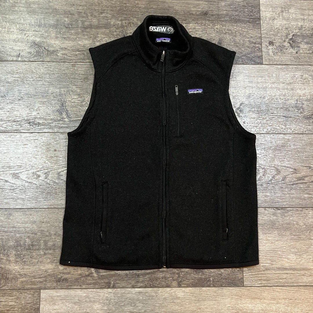 Patagonia Black Better Sweater Fleece Vest Full Zip - Men's Size XL