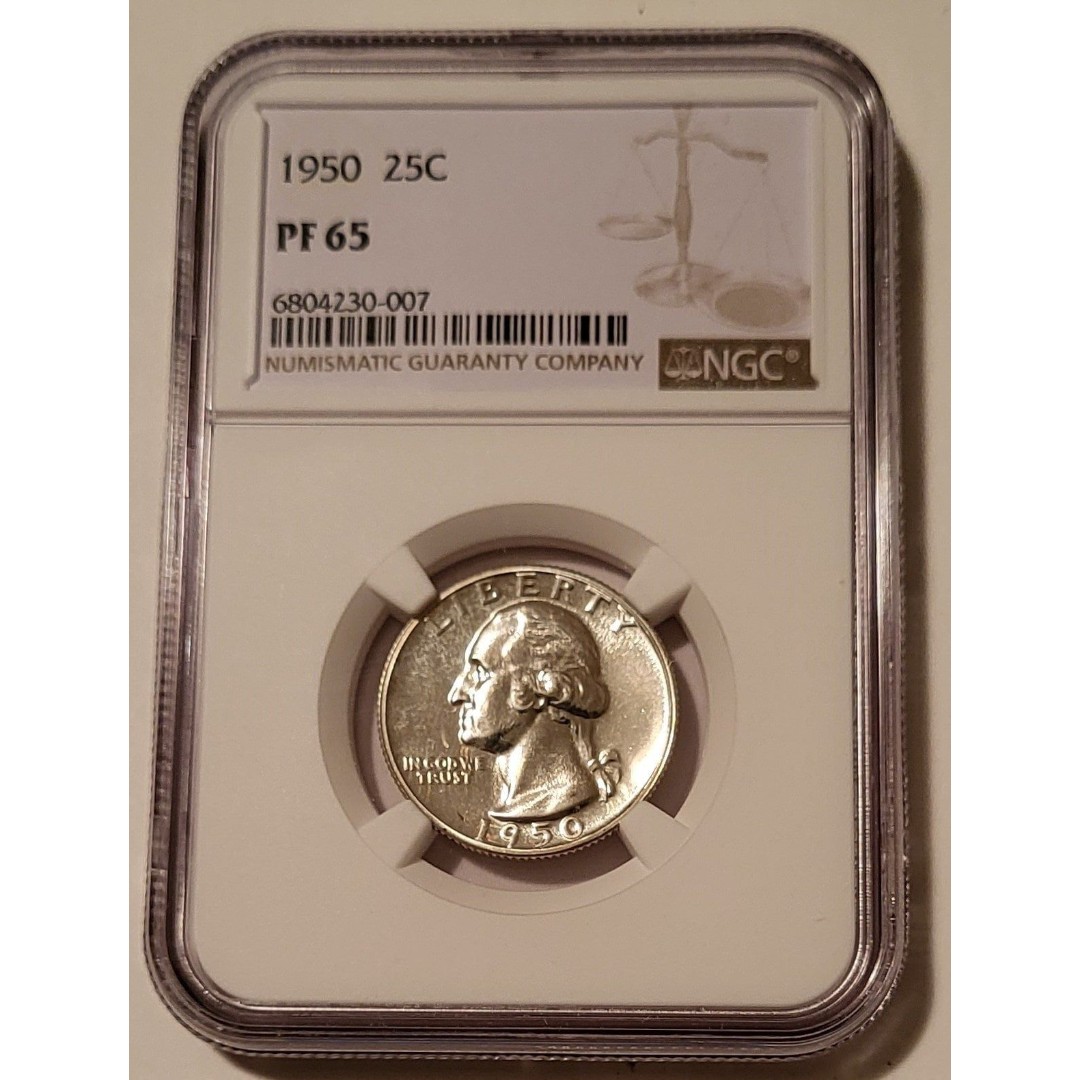 1950 Washington Quarter PF65 NGC Low Proof Mintage