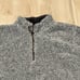 Soft Surroundings Women XL Sweater 1/4 Zip Luxe Sherpa Pullover Gray