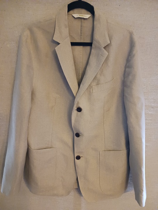 Banana Republic BR/HTG-SF78 100% Linen 3-Button Blazer Sz 42R.